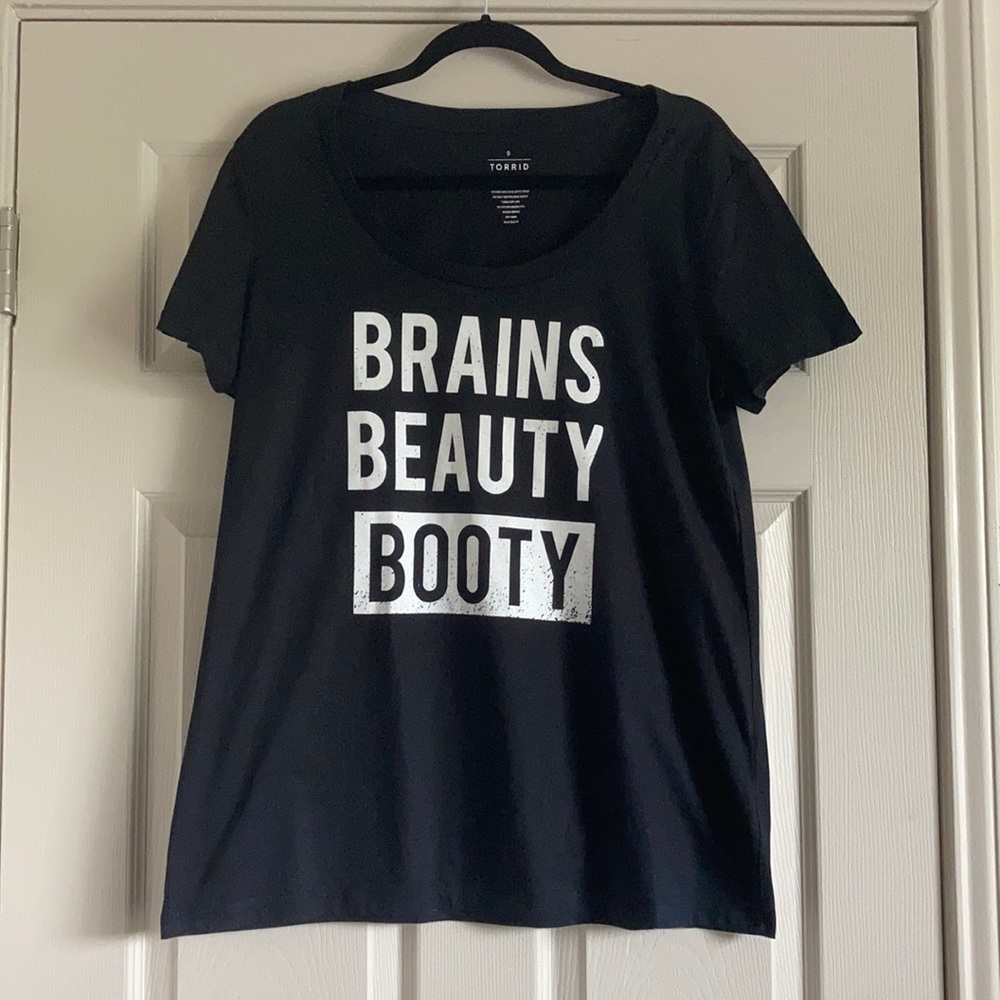 Torrid Scoop Neck Graphic T Size 0 (12)